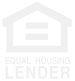 Official Equal Housing Lender logo, consisting of a simple house design enclosed within an equal sign, symbolizing commitment to providing equal housing opportunities without discrimination based on race, color, religion, national origin, sex, handicap, or familial status.