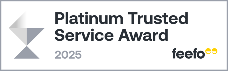 Feefo trusted service award badge